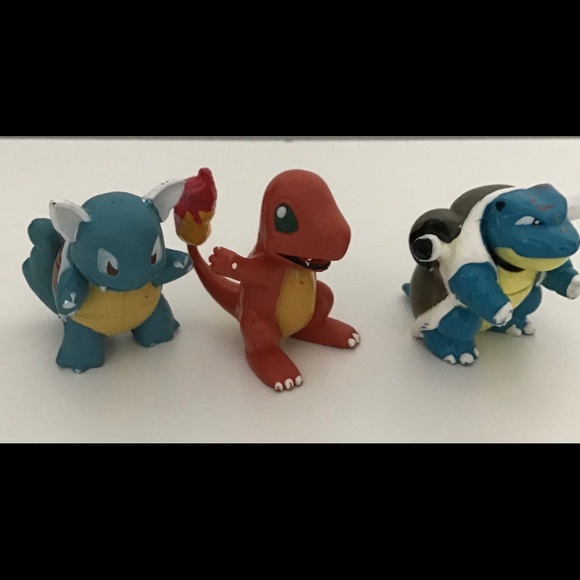 Pokemon Toys Figures Vintage Toy Figurines Mini Charmander Wartortle Bladtoise - Picture 15 of 15